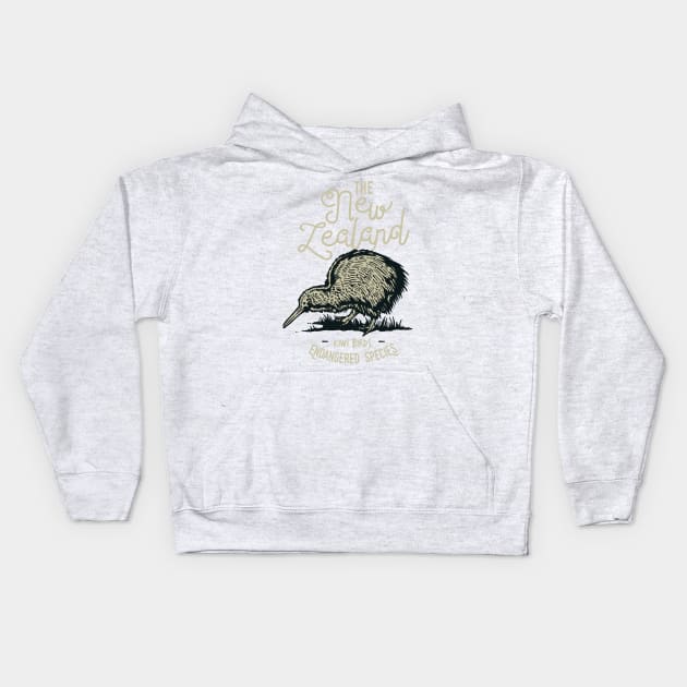 New Zealand Kiki Kids Hoodie by RadCoolguy